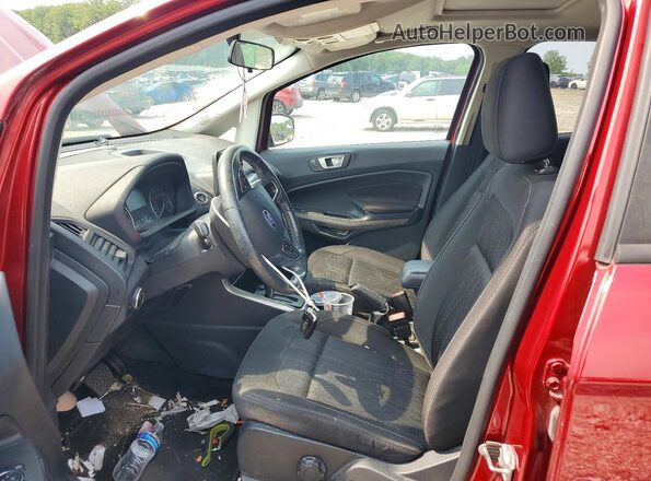 MAJ6P1UL7JC221813 2018 FORD ECOSPORT Red Widok wnętrza z przodu