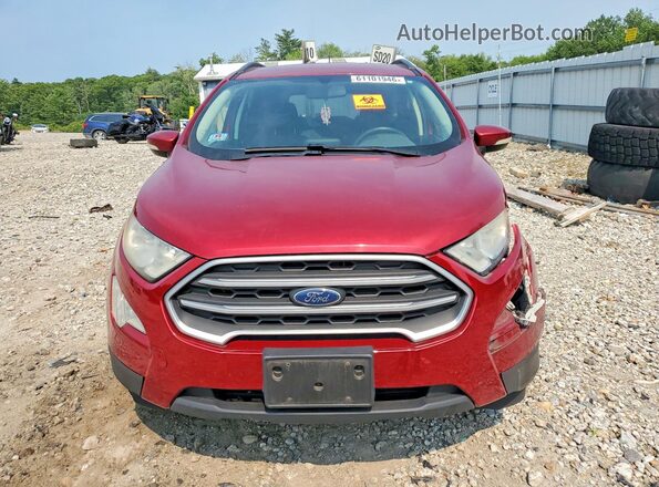 MAJ6P1UL7JC221813 2018 FORD ECOSPORT Red Widok z przodu