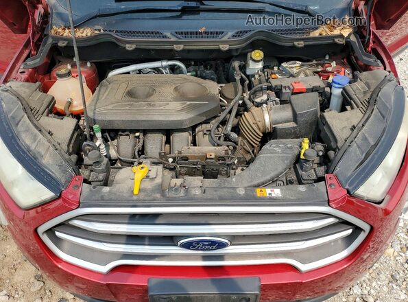 MAJ6P1UL7JC221813 2018 FORD ECOSPORT Red Widok komory silnika