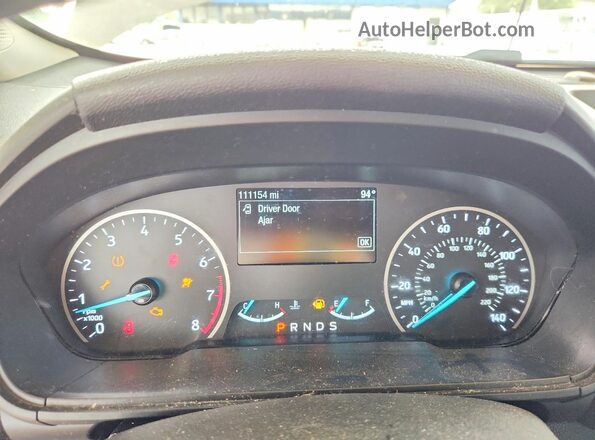 MAJ6P1UL8JC176008 2018 FORD ECOSPORT White Սարքավորումների վահանակի տեսք