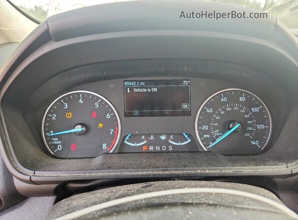 MAJ6P1UL9JC182951 2018 FORD ECOSPORT White Instrument cluster view