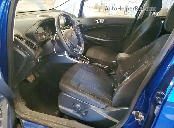 MAJ6P1UL9JC206178 2018 FORD ECOSPORT Blue წინა სალონის ხედი