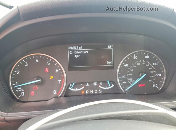 MAJ6P1UL9JC215513 2018 FORD ECOSPORT Black Սարքավորումների վահանակի տեսք