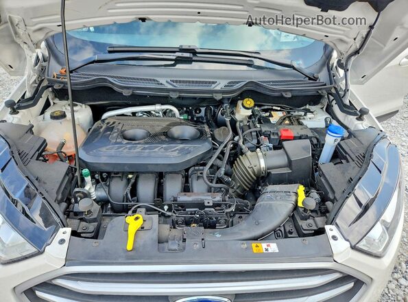 MAJ6P1UL9JC249015 2018 FORD ECOSPORT White Вид підкапотного простору