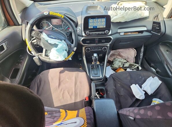 MAJ6P1ULXJC227864 2018 FORD ECOSPORT Коричневый Вид панели приборов