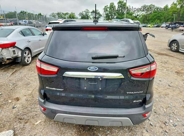MAJ6P1WL2JC165759 2018 FORD ECOSPORT Black Widok z tyłu