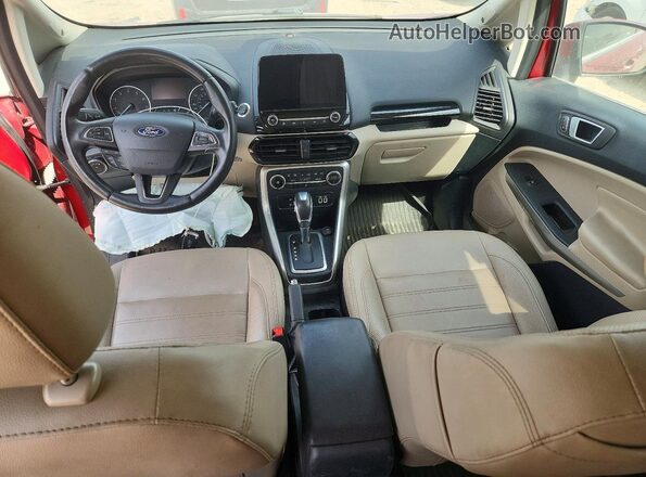 MAJ6P1WL2JC207931 2018 FORD ECOSPORT Red Առջևի վահանակի տեսք