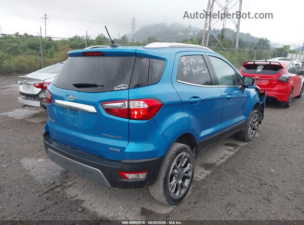 MAJ6P1WL4JC182689 2018 FORD ECOSPORT Синий Задняя правая четверть
