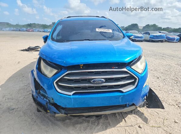 MAJ6P1WL7JC231349 2018 FORD ECOSPORT Blue Front view