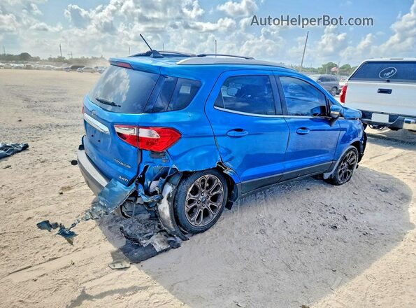 MAJ6P1WL7JC231349 2018 FORD ECOSPORT Blue Rear right