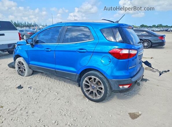 MAJ6P1WL7JC231349 2018 FORD ECOSPORT Blue Rear left