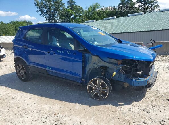 MAJ6S3FL1KC310513 2019 FORD ECOSPORT Blue Delantero derecho