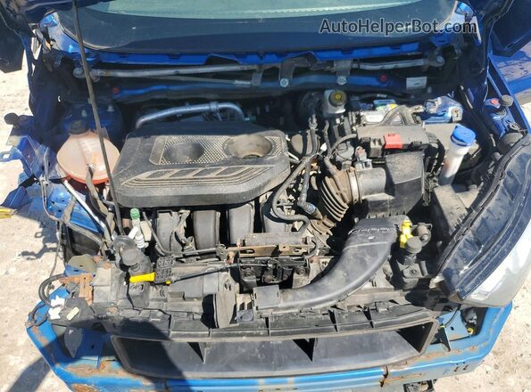 MAJ6S3FL1KC310513 2019 FORD ECOSPORT Blue Vista del compartimento del motor