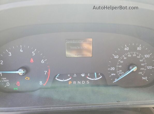 MAJ6S3FL2LC382502 2020 FORD ECOSPORT White Instrument cluster view