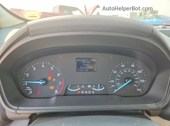 MAJ6S3FL2MC419064 2021 FORD ECOSPORT Blue Widok zestawu wskaźników