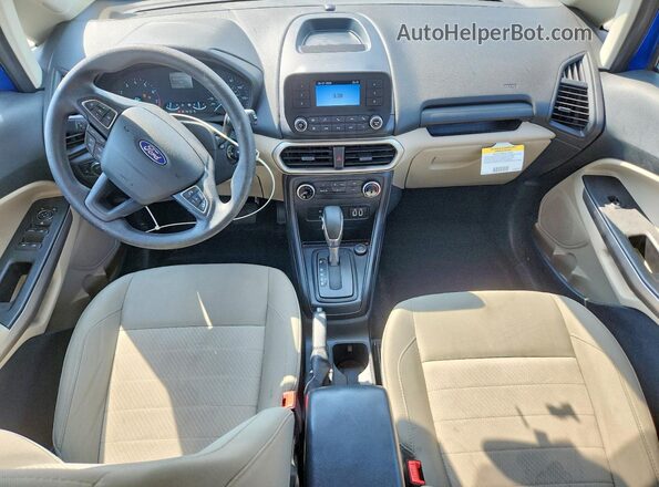 MAJ6S3FL2MC419064 2021 FORD ECOSPORT Blue Widok deski rozdzielczej