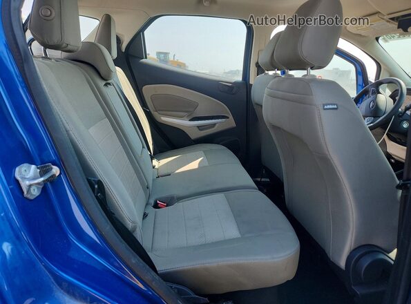 MAJ6S3FL2MC419064 2021 FORD ECOSPORT Blue Widok wnętrza z tyłu