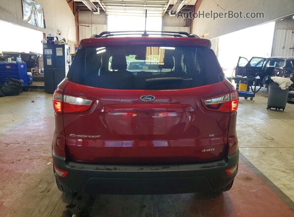 MAJ6S3GL0KC262159 2019 FORD ECOSPORT Red უკანა ხედი