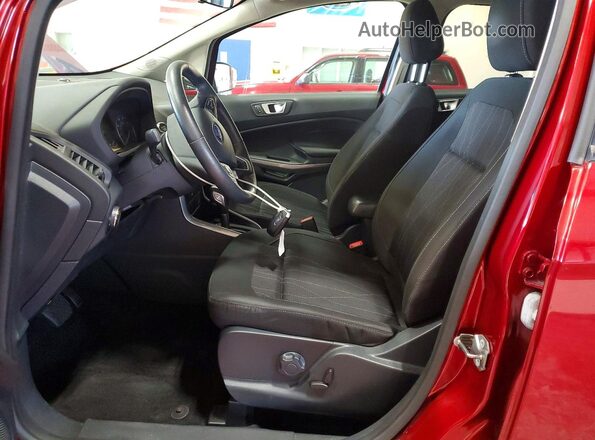 MAJ6S3GL0KC262159 2019 FORD ECOSPORT Red წინა სალონის ხედი