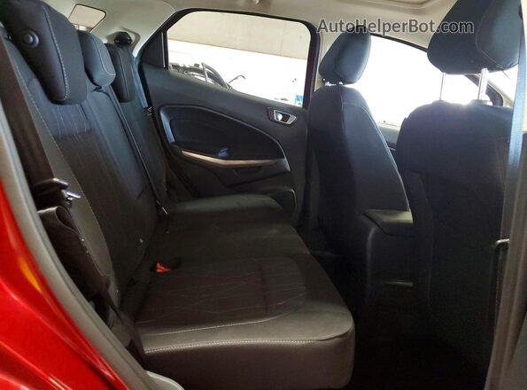 MAJ6S3GL0KC262159 2019 FORD ECOSPORT Red უკანა სავარძლების ხედი