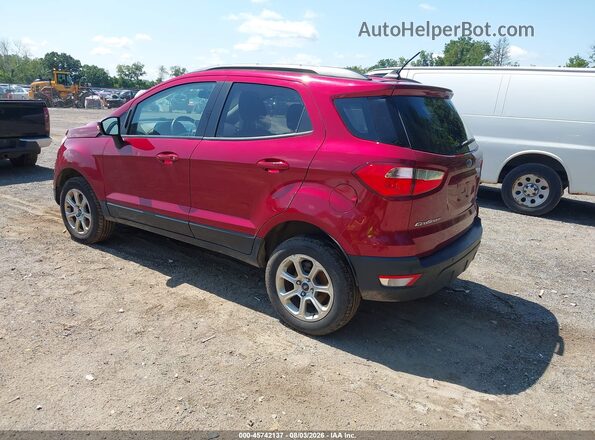 MAJ6S3GL0KC278068 2019 FORD ECOSPORT Red უკანა მარცხენა