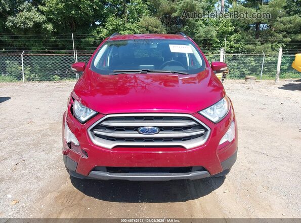 MAJ6S3GL0KC278068 2019 FORD ECOSPORT Red ხელსაწყოთა პანელის ხედი
