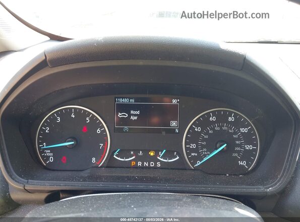 MAJ6S3GL0KC278068 2019 FORD ECOSPORT Red უკანა სავარძლების ხედი