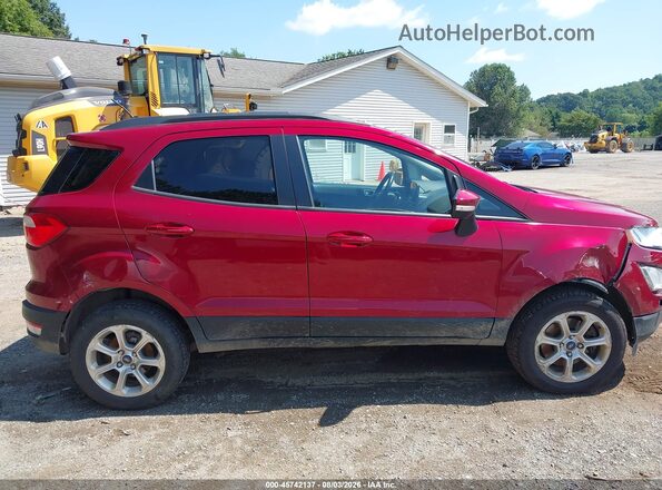 MAJ6S3GL0KC278068 2019 FORD ECOSPORT Red უკანა სალონის ხედი