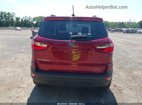MAJ6S3GL0KC278068 2019 FORD ECOSPORT Red 