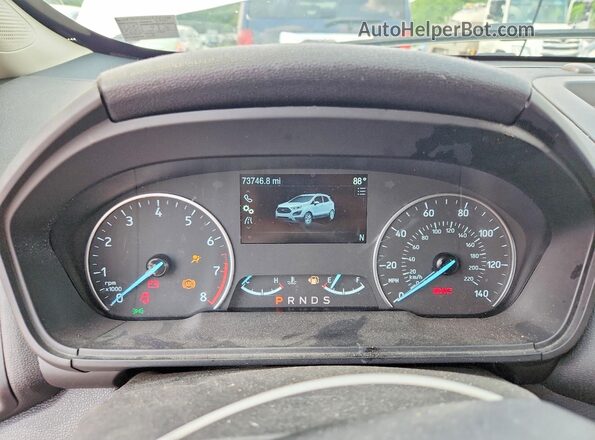 MAJ6S3GL0LC327318 2020 FORD ECOSPORT White Вид щитка приладів
