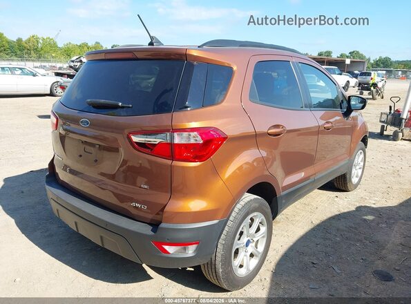 MAJ6S3GL1LC352308 2020 FORD ECOSPORT Оранжевый Задняя правая четверть