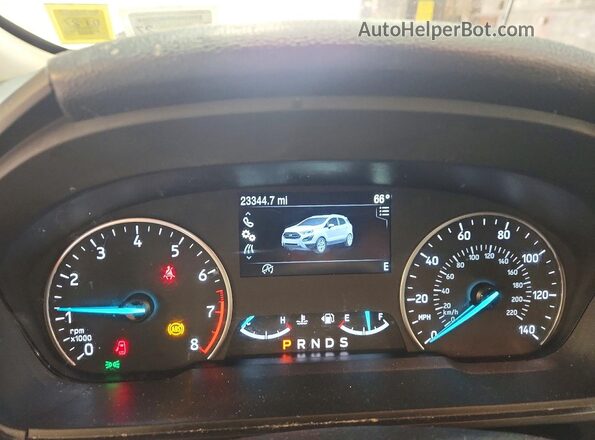 MAJ6S3GL1NC475478 2022 FORD ECOSPORT White Vista del cuadro de instrumentos