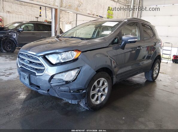 MAJ6S3GL2KC257447 2019 FORD ECOSPORT Gray Vista tres cuartos delantera izquierda