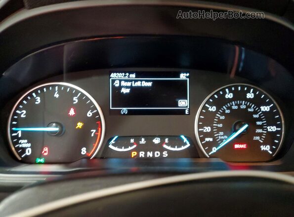 MAJ6S3GL3LC361625 2020 FORD ECOSPORT Black Widok zestawu wskaźników