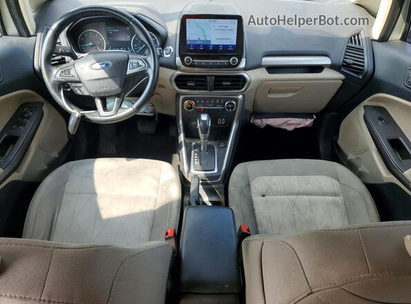 MAJ6S3GL3LC390302 2020 FORD ECOSPORT Silver Dashboard view