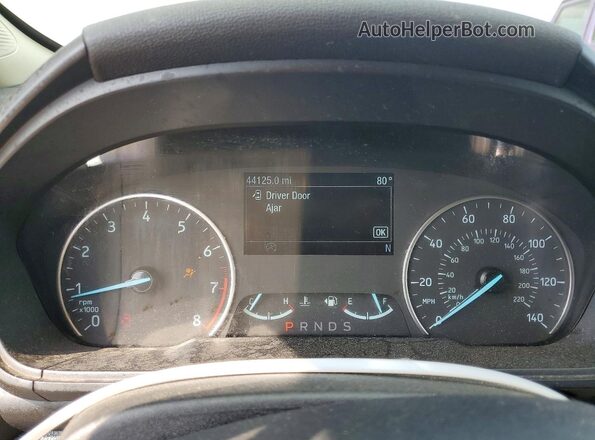 MAJ6S3GL3LC390302 2020 FORD ECOSPORT Silver Instrument cluster view