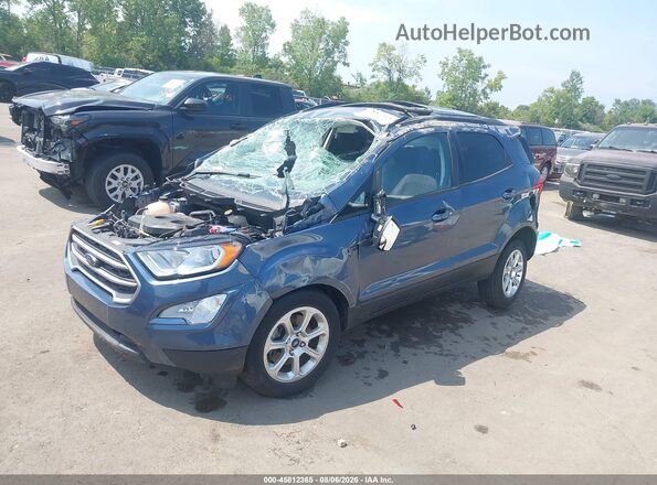 MAJ6S3GL3MC437054 2021 FORD ECOSPORT Blue წინა მარცხენა ხედი სამი მეოთხედიდან