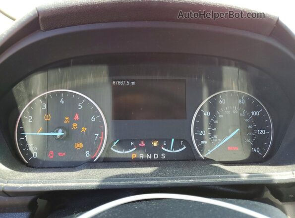 MAJ6S3GL4KC281183 2019 FORD ECOSPORT Red ხელსაწყოთა პანელის ხედი