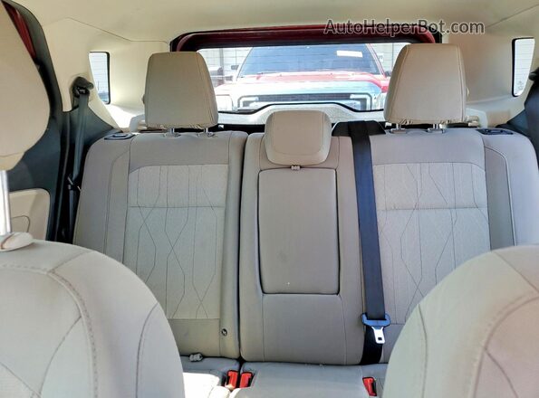 MAJ6S3GL4KC281183 2019 FORD ECOSPORT Red უკანა სავარძლების ხედი