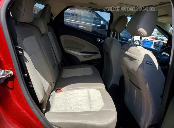 MAJ6S3GL4KC281183 2019 FORD ECOSPORT Red უკანა სალონის ხედი