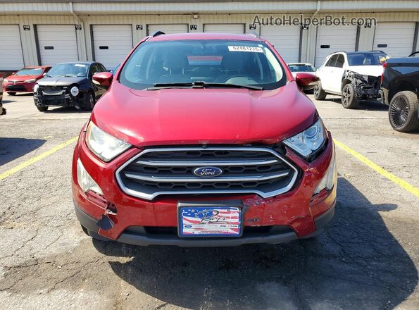 MAJ6S3GL4KC281183 2019 FORD ECOSPORT Red წინა ხედი