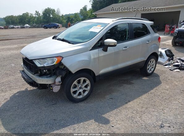 MAJ6S3GL4KC299506 2019 FORD ECOSPORT Silver Vista tres cuartos delantera izquierda