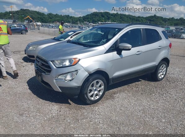 MAJ6S3GL7KC302852 2019 FORD ECOSPORT Silver Vista tres cuartos delantera izquierda