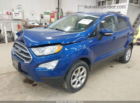 MAJ6S3GL8LC329169 2020 FORD ECOSPORT Blue Առջևի ձախ երեք քառորդ տեսարան
