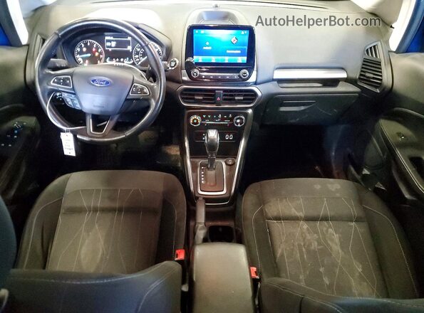 MAJ6S3GL8LC345288 2020 FORD ECOSPORT Blue Вид панелі приладів