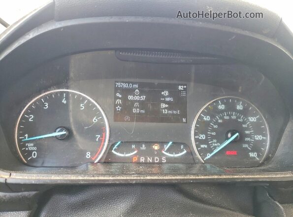 MAJ6S3GL8LC392644 2020 FORD ECOSPORT Gray Widok zestawu wskaźników