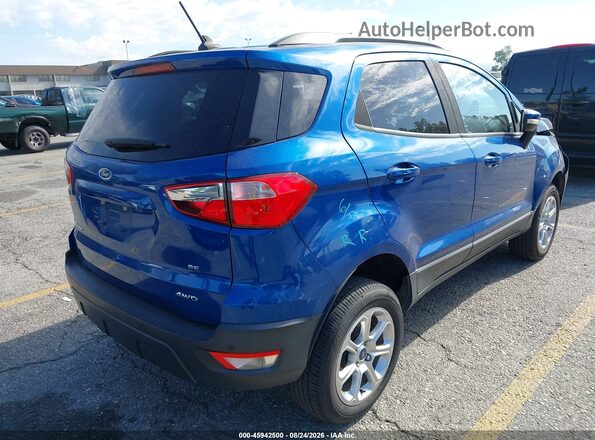 MAJ6S3GLXLC346975 2020 FORD ECOSPORT Синий Задняя правая четверть