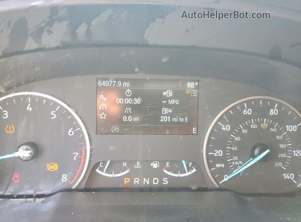 MAJ6S3GLXLC348466 2020 FORD ECOSPORT Blue Instrument cluster view