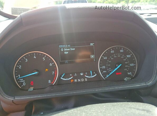 MAJ6S3GLXNC473230 2022 FORD ECOSPORT Красный Вид щитка приборов