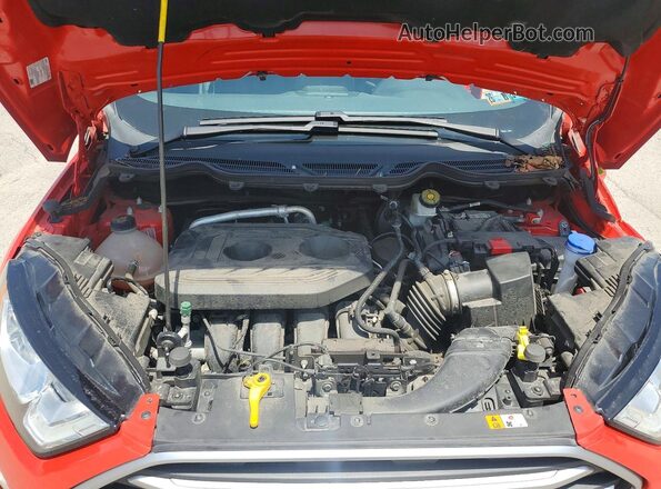 MAJ6S3GLXNC473230 2022 FORD ECOSPORT Красный Вид подкапотного пространства